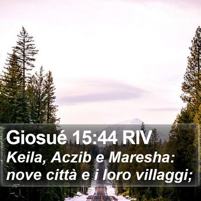 Giosué 15:44 RIV Bible Verse Image