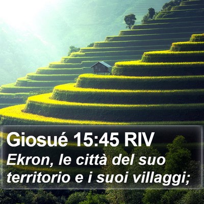 Giosué 15:45 RIV Bible Verse Image
