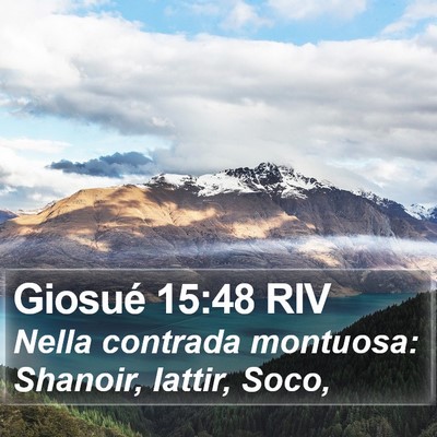 Giosué 15:48 RIV Bible Verse Image