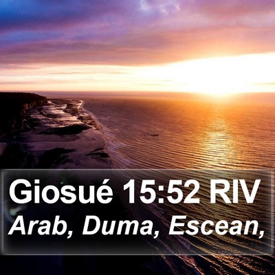 Giosué 15:52 RIV Bible Verse Image