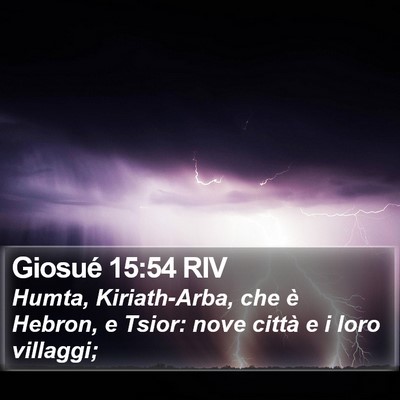 Giosué 15:54 RIV Bible Verse Image