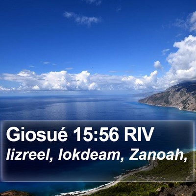 Giosué 15:56 RIV Bible Verse Image