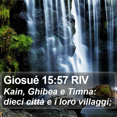 Giosué 15:57 RIV Bible Verse Image
