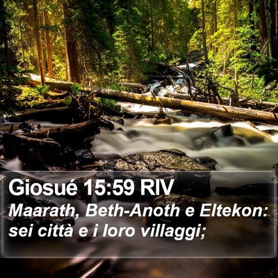 Giosué 15:59 RIV Bible Verse Image