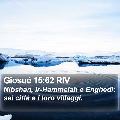 Giosué 15:62 RIV Bible Verse Image