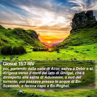 Giosué 15:7 RIV Bible Verse Image
