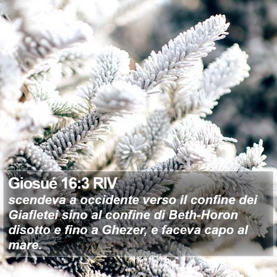 Giosué 16:3 RIV Bible Verse Image