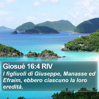 Giosué 16:4 RIV Bible Verse Image