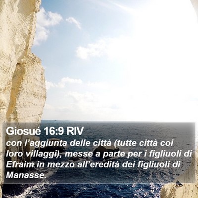 Giosué 16:9 RIV Bible Verse Image