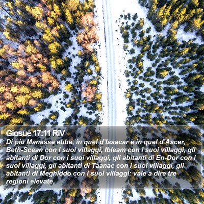 Giosué 17:11 RIV Bible Verse Image