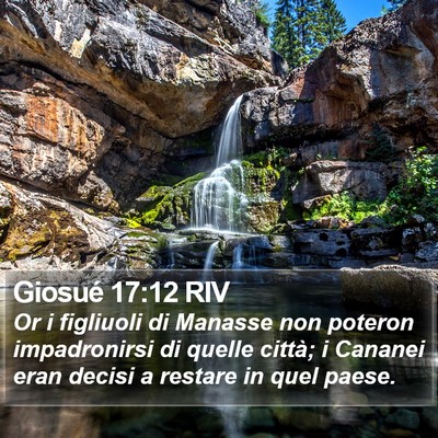 Giosué 17:12 RIV Bible Verse Image