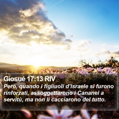 Giosué 17:13 RIV Bible Verse Image