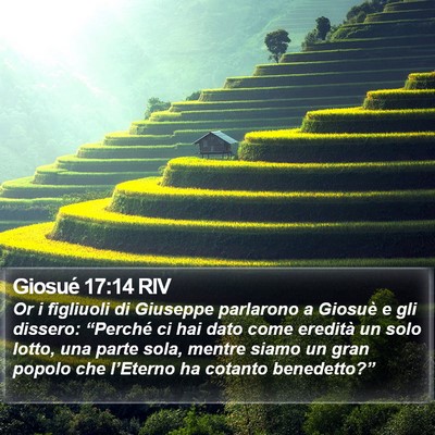 Giosué 17:14 RIV Bible Verse Image
