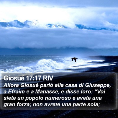 Giosué 17:17 RIV Bible Verse Image