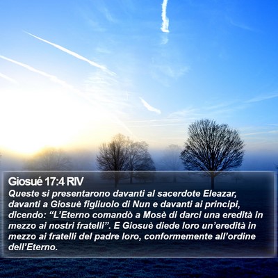 Giosué 17:4 RIV Bible Verse Image