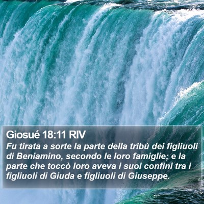 Giosué 18:11 RIV Bible Verse Image