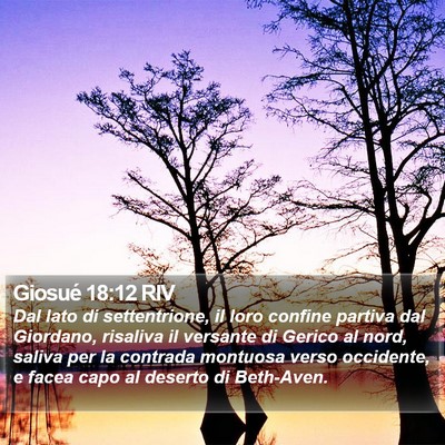 Giosué 18:12 RIV Bible Verse Image