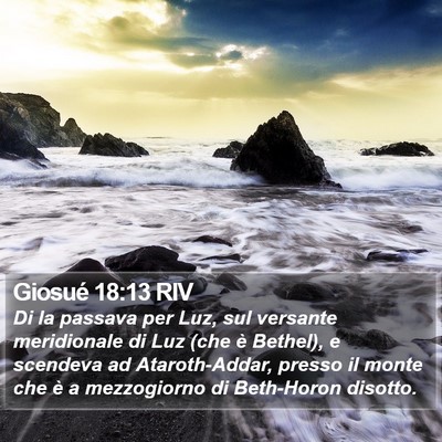 Giosué 18:13 RIV Bible Verse Image