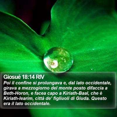 Giosué 18:14 RIV Bible Verse Image