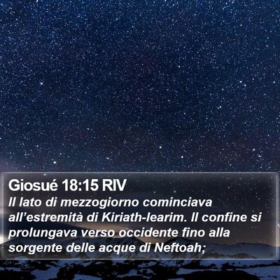 Giosué 18:15 RIV Bible Verse Image