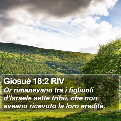 Giosué 18:2 RIV Bible Verse Image