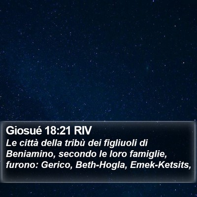 Giosué 18:21 RIV Bible Verse Image