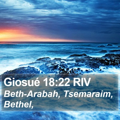 Giosué 18:22 RIV Bible Verse Image