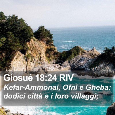 Giosué 18:24 RIV Bible Verse Image
