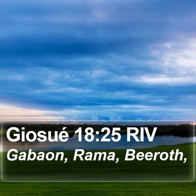Giosué 18:25 RIV Bible Verse Image