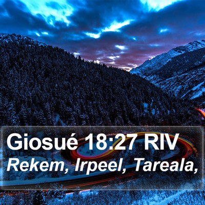 Giosué 18:27 RIV Bible Verse Image