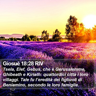 Giosué 18:28 RIV Bible Verse Image
