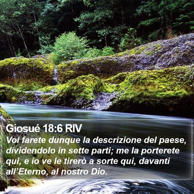 Giosué 18:6 RIV Bible Verse Image