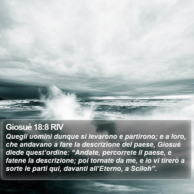 Giosué 18:8 RIV Bible Verse Image