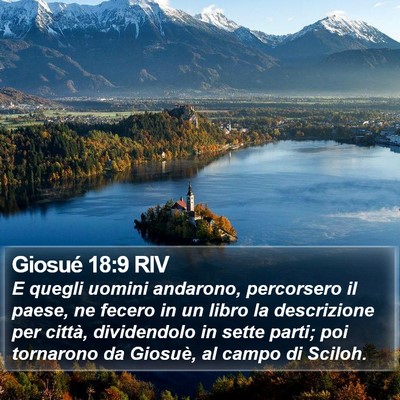 Giosué 18:9 RIV Bible Verse Image