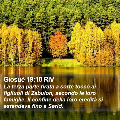 Giosué 19:10 RIV Bible Verse Image