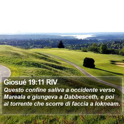Giosué 19:11 RIV Bible Verse Image