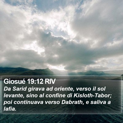 Giosué 19:12 RIV Bible Verse Image