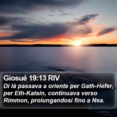 Giosué 19:13 RIV Bible Verse Image