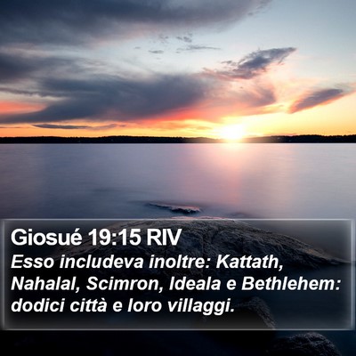 Giosué 19:15 RIV Bible Verse Image