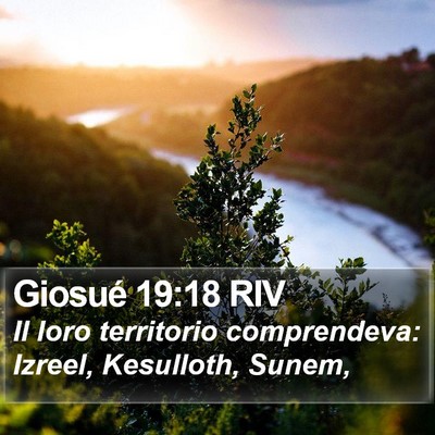 Giosué 19:18 RIV Bible Verse Image