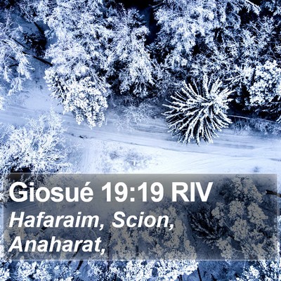 Giosué 19:19 RIV Bible Verse Image