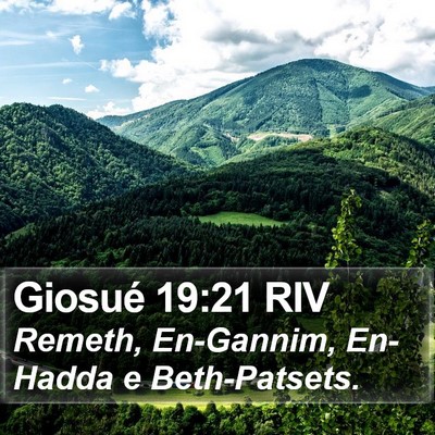 Giosué 19:21 RIV Bible Verse Image
