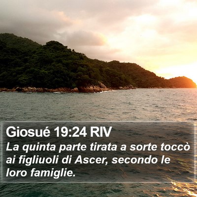 Giosué 19:24 RIV Bible Verse Image