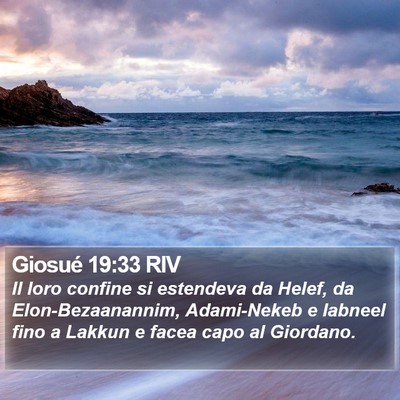Giosué 19:33 RIV Bible Verse Image