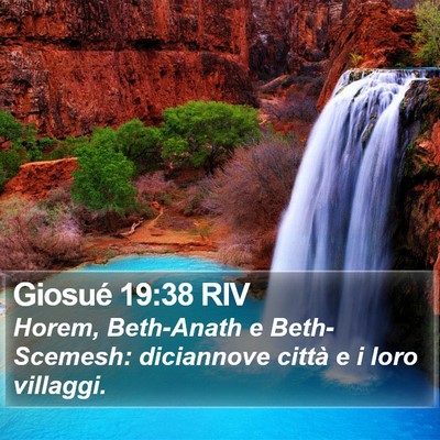 Giosué 19:38 RIV Bible Verse Image
