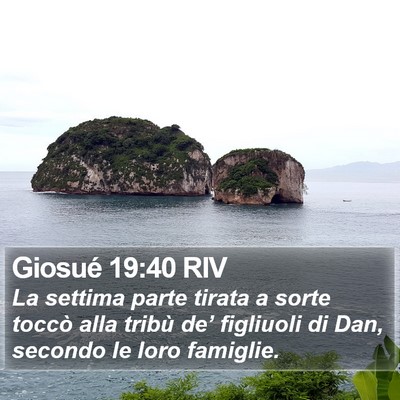 Giosué 19:40 RIV Bible Verse Image