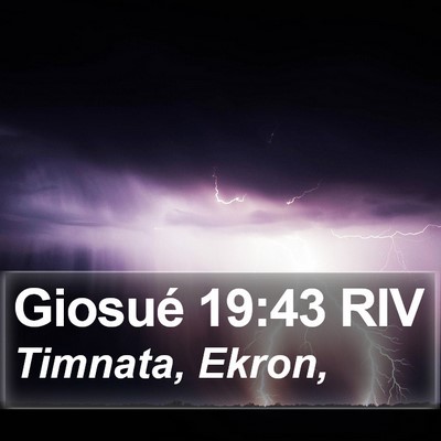 Giosué 19:43 RIV Bible Verse Image