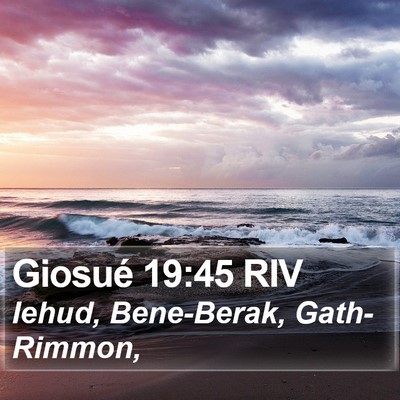 Giosué 19:45 RIV Bible Verse Image