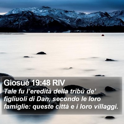 Giosué 19:48 RIV Bible Verse Image