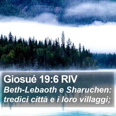 Giosué 19:6 RIV Bible Verse Image